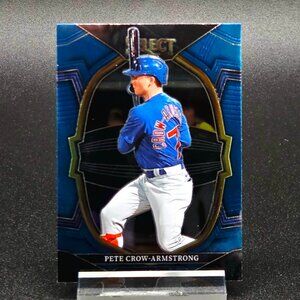 Pete Crow-Armstrong Select Blue Prizm Prospect RC Chicago Cubs Star